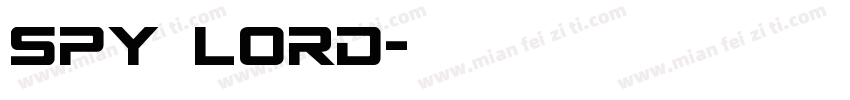 Spy Lord字体转换